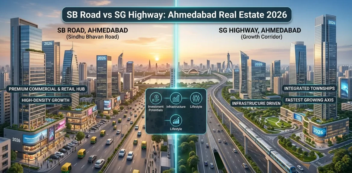 SB Road vs SG Highway: Ahmedabad Real Estate 2026