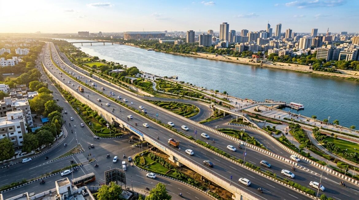 Ahmedabad SP Ring Road enhancement, SP Ring Road Ahmedabad 2026, Sabarmati Riverfront connectivity, Ahmedabad infrastructure projects, Ahmedabad road development, Ahmedabad real estate growth, Riverfront development Ahmedabad, Gujarat infrastructure, Ahmedabad smart city, property investment Ahmedabad.